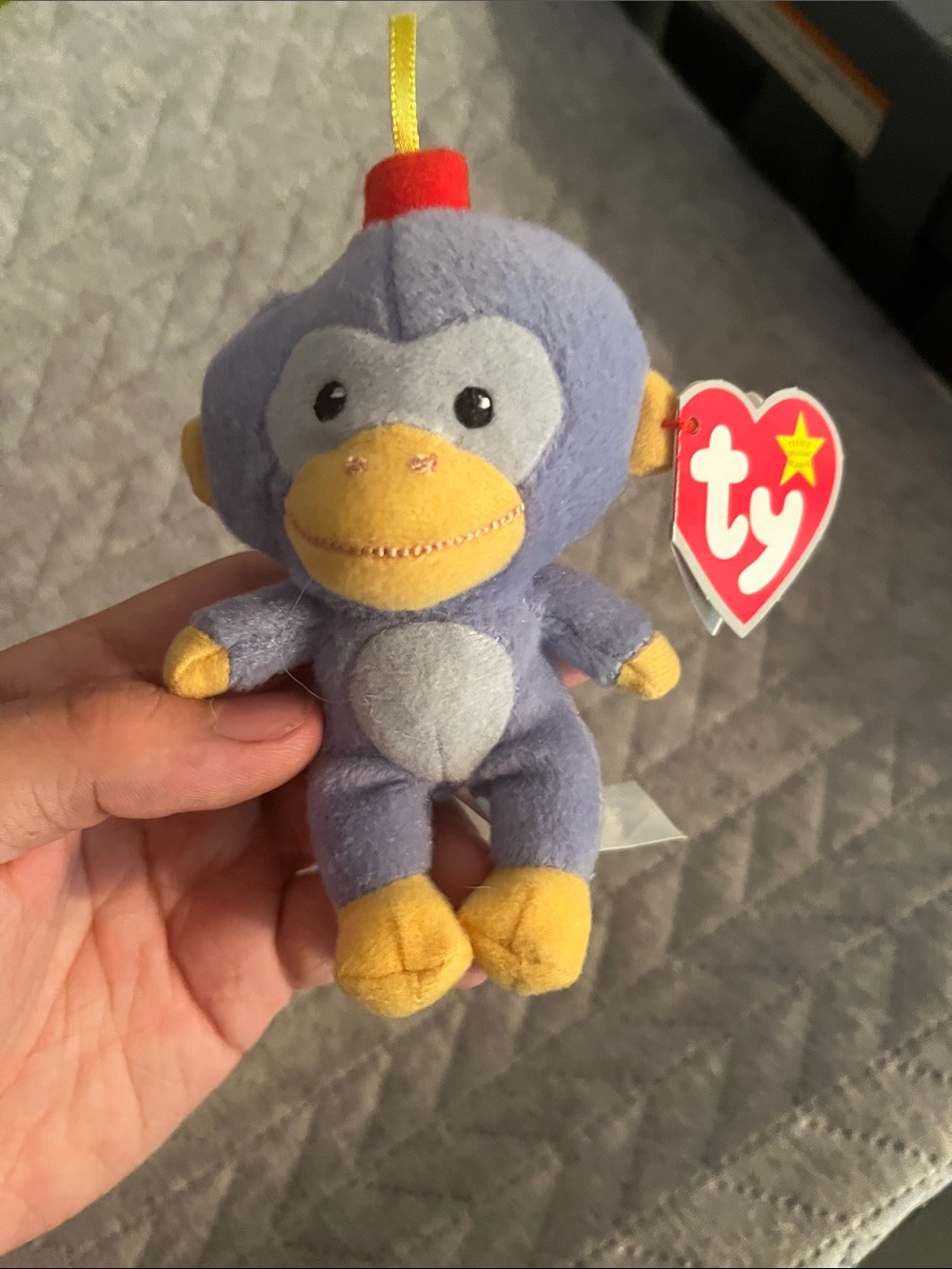TY McDonald’s purple Monkey Plush Fez 2008 happy birthday